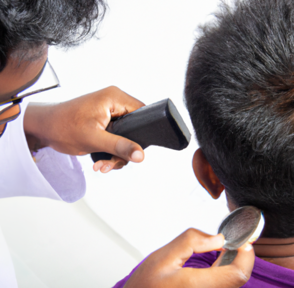 A look at the visual examination conducted by dermatologists when they diagnose a hair disorder